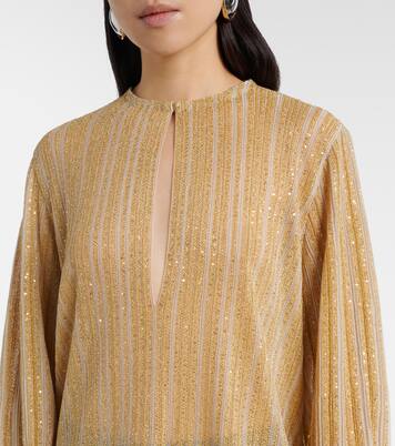 Cutout lamé blouse | Missoni