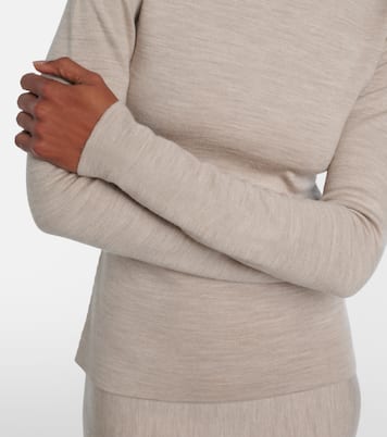 Wool, cashmere, and silk turtleneck top | Gabriela Hearst