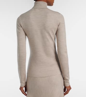 Wool, cashmere, and silk turtleneck top | Gabriela Hearst