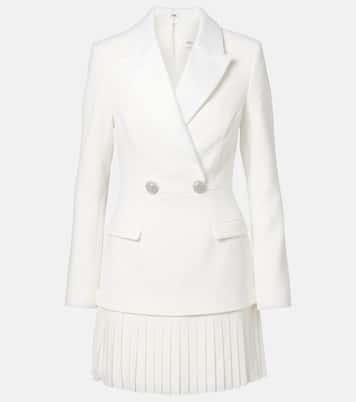 Bridal Atlas pleated blazer dress | Rebecca Vallance
