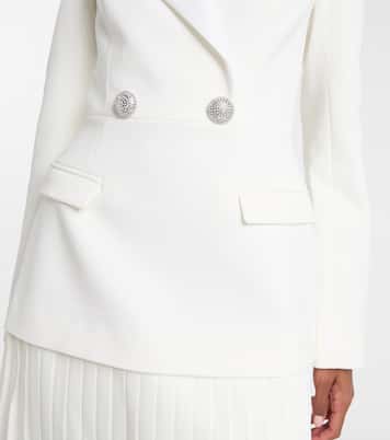 Bridal Atlas pleated blazer dress | Rebecca Vallance