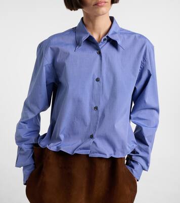 Cotton fil-à-fil shirt | Prada