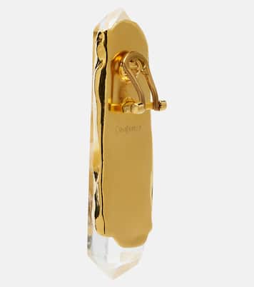 Orecchini a clip Obelisk con cristalli | Saint Laurent
