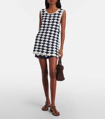 扇贝边钩编上衣 | Farm Rio