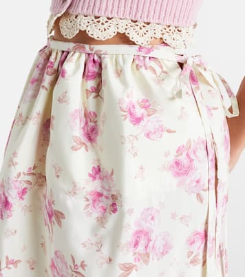 Abito midi in seta con stampa floreale | Magda Butrym