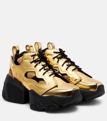 Metallic-effect platform sneakers | Noir Kei Ninomiya