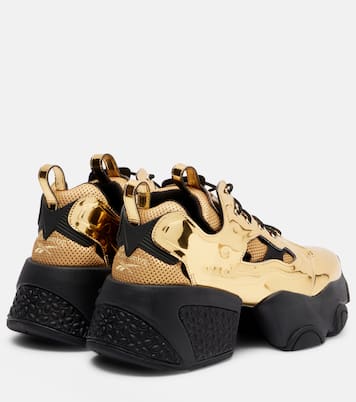 Metallic-effect platform sneakers | Noir Kei Ninomiya