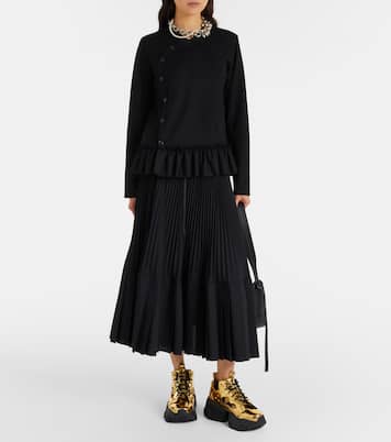 Metallic-effect platform sneakers | Noir Kei Ninomiya