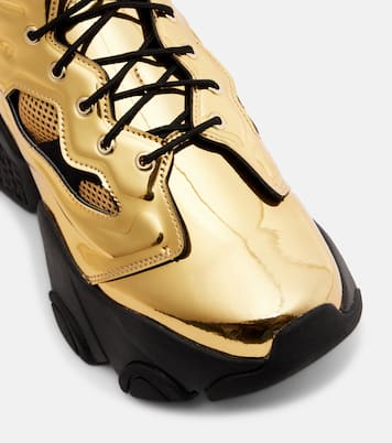 Metallic-effect platform sneakers | Noir Kei Ninomiya