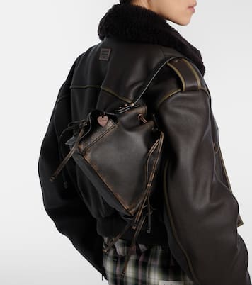 Leather bucket bag | Acne Studios