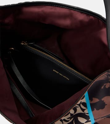 Sac Small imprimé en satin | Dries Van Noten
