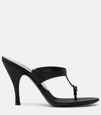 Kiss And Tell satin thong sandals | Herbert Levine
