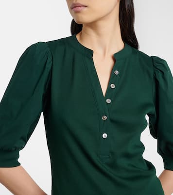 Top Coralee aus einem Baumwollgemisch | Veronica Beard