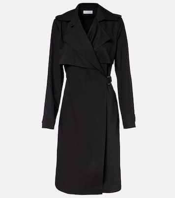 Belted wool wrap dress | Burberry