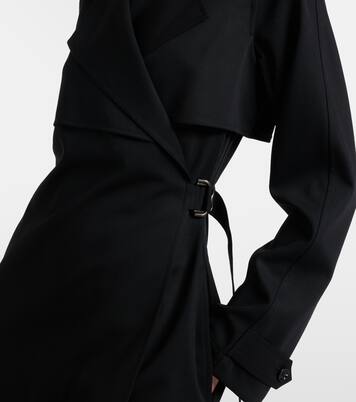 Belted wool wrap dress | Burberry