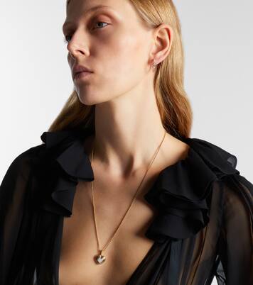 Puffy Heart Amulet 18kt gold (750/1000) pendant with diamonds | David Yurman