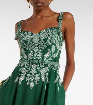 Maxikleid Miranda aus einem Leinengemisch | Farm Rio