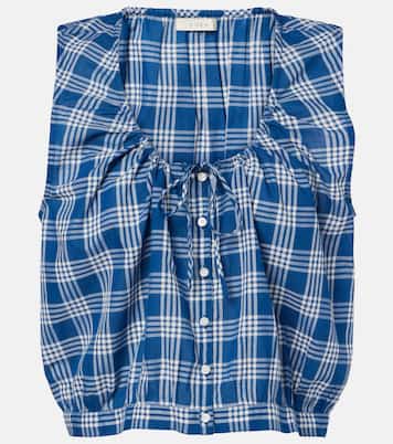 Theo checked cotton top | Dôen