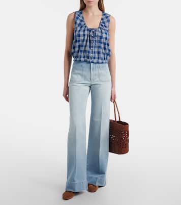 Theo checked cotton top | Dôen