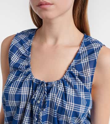 Theo checked cotton top | Dôen