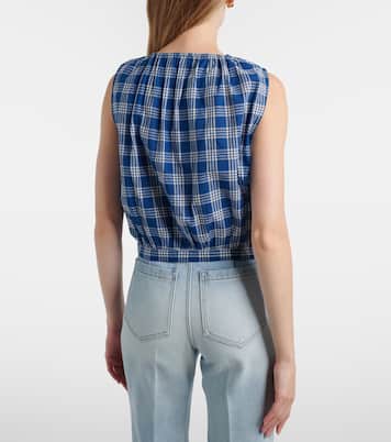 Theo checked cotton top | Dôen