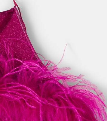 Lumière Plumage feather-trimmed top | Oséree Kids