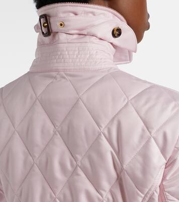 Corduroy-trimmed quilted jacket | Burberry