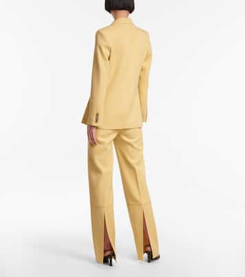 Single-breasted wool blazer | Victoria Beckham