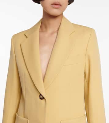 Single-breasted wool blazer | Victoria Beckham