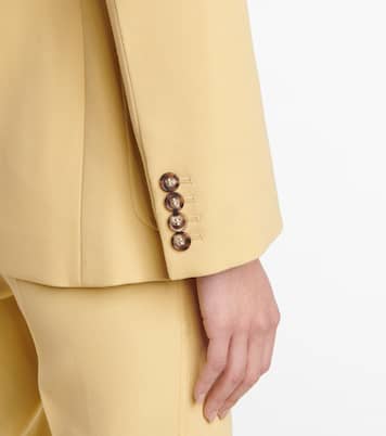 Single-breasted wool blazer | Victoria Beckham