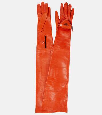 Leather gloves | Prada