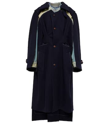 Mantel aus Wolle und Denim | Maison Margiela