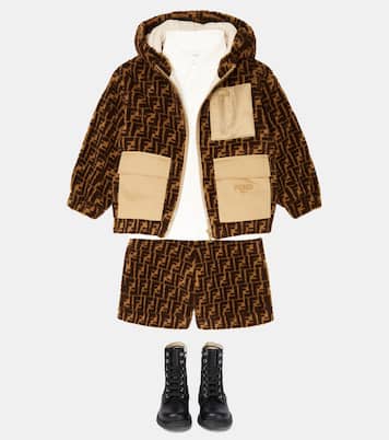 Shorts FF de forro polar | Fendi Kids
