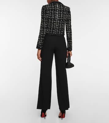 Checked cropped tweed jacket | Giambattista Valli