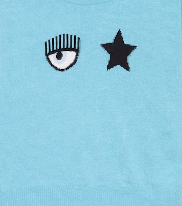 x Chiara Ferragni - Pullover in maglia con intarsi | Monnalisa