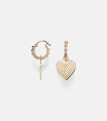 Boucles d'oreilles en or 14 ct et diamants | Sydney Evan
