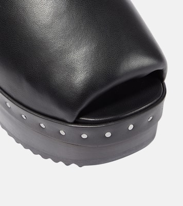 Padded leather platform sandals | Rick Owens