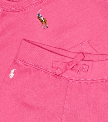 Baby cotton-blend sweatshirt and sweatpants set | Polo Ralph Lauren Kids