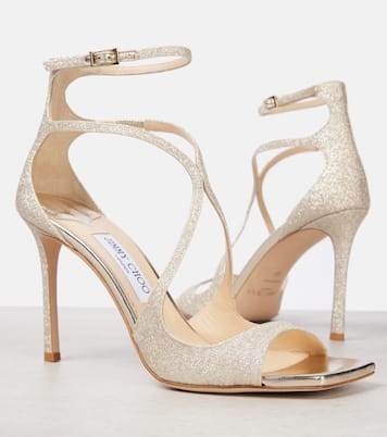 Sandali Azia 95 con glitter | Jimmy Choo