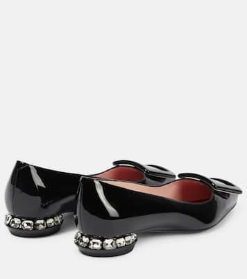 Ballerinas Strass aus Lackleder | Roger Vivier