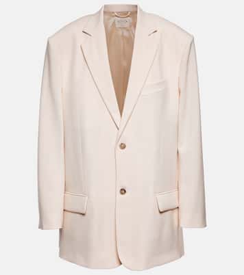 Blazer de lana con ribete de piel | Tod's