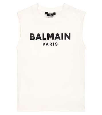 Top aus Baumwoll-Jersey | Balmain Kids
