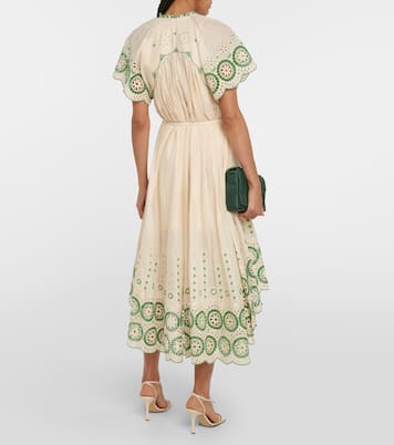 Abito midi Raie in cotone | Zimmermann