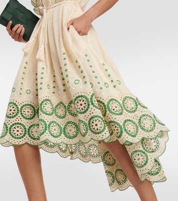Abito midi Raie in cotone | Zimmermann