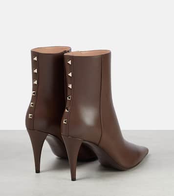 Rockstud leather ankle boots | Valentino Garavani