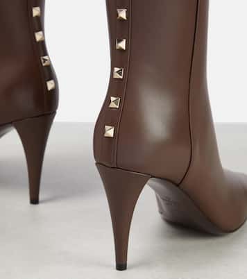 Rockstud leather ankle boots | Valentino Garavani