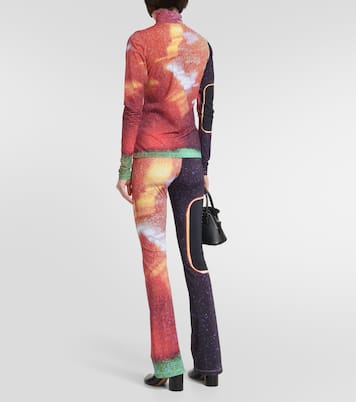 Printed turtleneck top | MM6 Maison Margiela