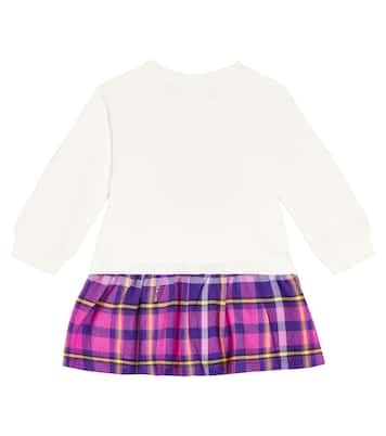 Baby - Abito in jersey di cotone con logo | Versace Kids