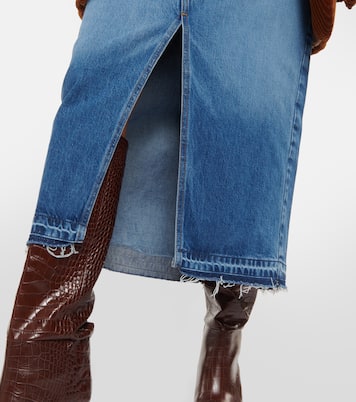 The Midaxi denim midi skirt | Frame