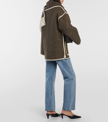 Giacca in misto lana con sciarpa | Toteme